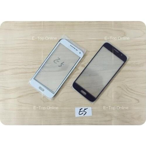 For Samsung Galaxy E5 E5000 Glass screen ( not LCD Digitizer ) Sensor Lens Glass Screen 10pcs/lot