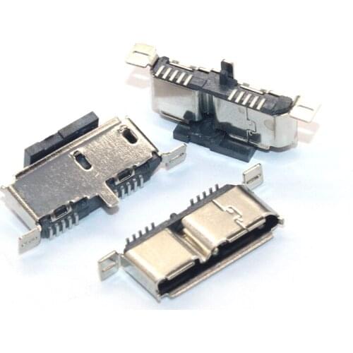 20PCS/Lot Micro USB 3.0 Female Jack/Socket connector SMT Vertical Type For Charging