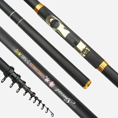 3.6M 4.5M 5.4M 6.3M 7.2M Carbon Rock Fishing Rod Telescopic Feeder Rod Surf Spinning rod Ultralight Sea Fishing Tackle Olta A458
