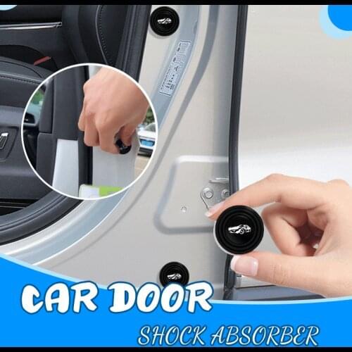 Car door Shock-absorbing And Silent Gasket With Car Logo General Closing Door Shock-proof Pads Anti-collision Strips Sound