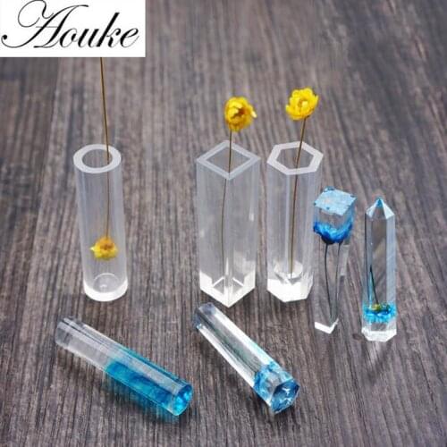 Aouke HD Mirror Triangular Pendant DIY Mold Pendant Jewelry Making Tool Resin Accessories Home Crafts