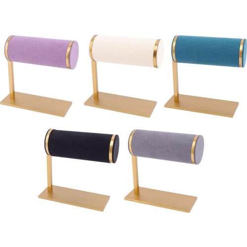 Velvet Bracelet Bangle Organizer Watch Display Stand Jewelry Holder Bar Rack