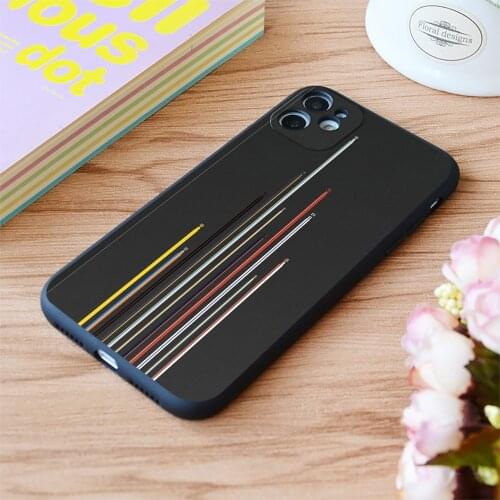 For iPhone F1 2016 Minimalist Vertical Print Soft Matt Apple iPhone Case 6 7 8 11 12 Plus Pro X XR XS MAX SE