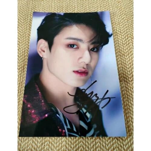 MAP OF THE SOUL V SUGA JIN JIMIN Jung Kook RM J-HOPE Autographed Photo 5*7 K-POP GIFTS COLLECTION 082021C