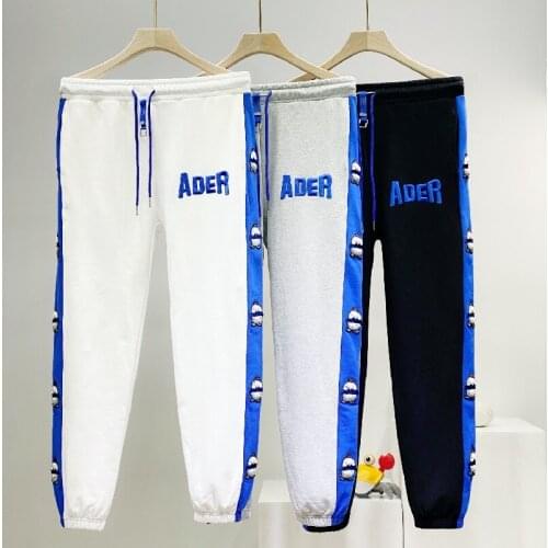 2021 ADER ERROR TORE Pants Men Women High Quality Lacerated ADER Logo Adererror Sweatpants Multiple Pockets Ribbon Sign Trousers