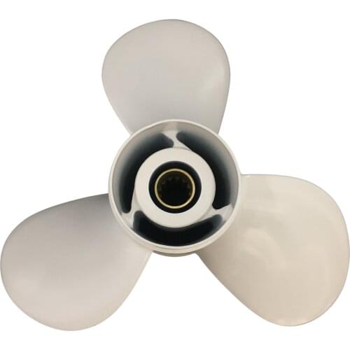 Boat propeller suit for Yamaha 11x15 aluminum prop 40-55HP 3 blade 13 tooth RH OEM No: 69W-45943-00-EL