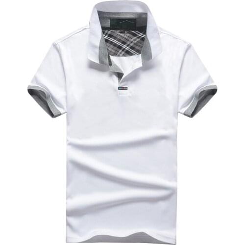 Kksky Mens Polo Shirt 2020 New Summer Short Sleeve Turn-over Collar Slim Tops Casual Breathable Solid Color Business Shirt 3xl