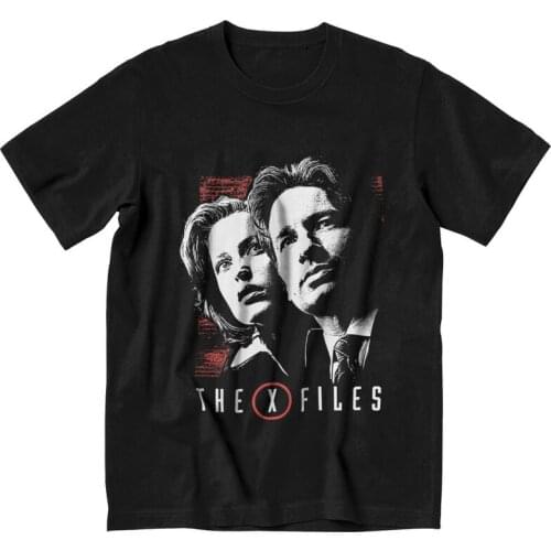 Vintage The X Files T-shirt Men Fashion T Shirts Short Sleeve The Truth Is Out There Tshirts Cotton Tee Top Clothing