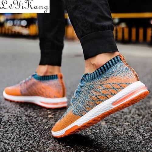 2019 Men Shoes Beathable Air Mesh Men Casual Shoes Slip on Summer Sock Shoes Men Sneakers Tenis Masculino Adulto Plus Size 46