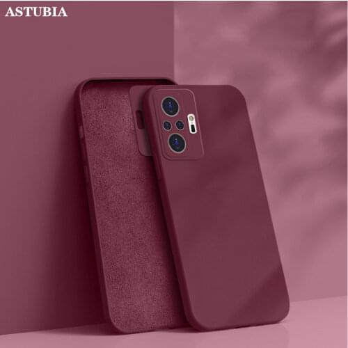 Original Liquid Square Silicone Phone Case For Xiaomi Redmi Note 10 7 8 9 9S Pro Max Poco F3 GT X3 Pro NFC Soft Thin Cover Funda
