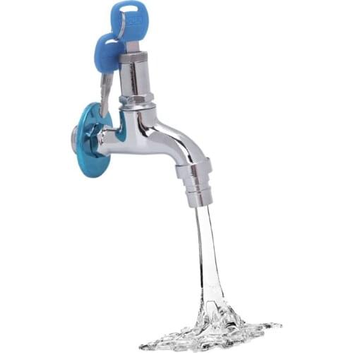 Outdoor Anti-theft Sink Faucet With Lock Key Single Handle Lockable Household Washing Water Tap