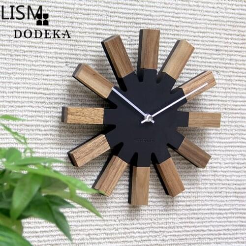 Wall Clock Antique Wooden Japanese Style Personality Creative Fashion Living Room Wall Clock Nordic Silent Decoration Clock