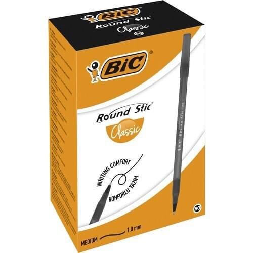 New 2021 Round Stic Ballpoint Pen Black 60pcs Office Quality Pen Gel Turkey Fast Shipping