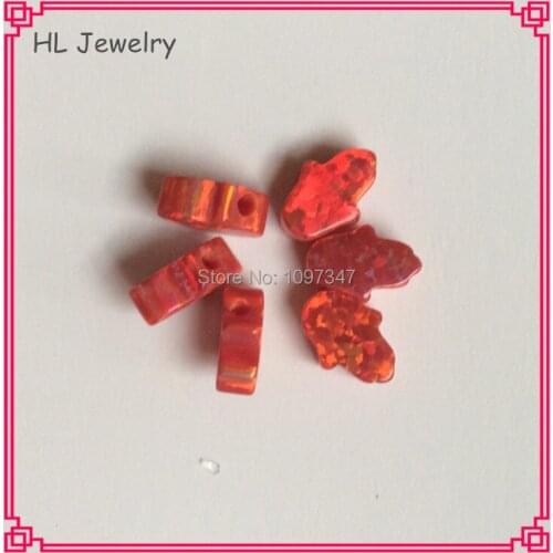 Op45 Color 100PCS/Lot 5*7MM Fire Opal Hamsa Op45 Flame Opal Hamsa Hand