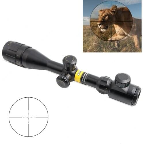 4-16X44 self-locking Optic Scope Red Green Rangefinder Illuminated Optical Sniper Rifle Scope Hunting Scopes Riflescope