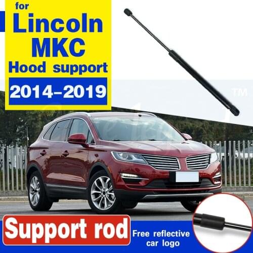 Car Front Bonnet Hood Lift Gas Shock Struts Support For Lincoln MKC 2014 - 2019 support rod holder bracket hydraulic rod strut