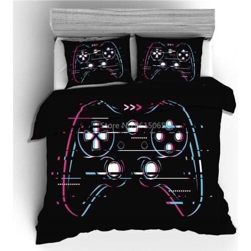 Hot Gamer Gamepad 3d Bedding Set Popular Home Game Machine Play Game Gamepad Bed Linen Bedclothes Twin Full Queen King Size