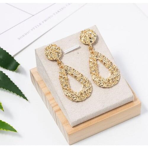 Simple Fashion Statement Earrings Big Geometric Earrings for Women Hanging Dangle Earrings Drop Earing Modern Jewelry