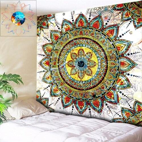 Chic Bohemian Fabric Mandala Floral Carpet Indian Wall Hanging Tapestry Home Decor Fashion Tribal Beach Towel Yoga Shawl Mat