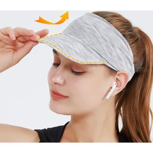 Sunscreen Empty Top Cap Breathable Headband Hat For Outdoor Sports Hiking Running