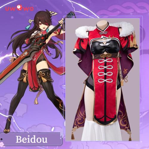 PRE-SALE UWOWO Game Genshin Impact Liyue Beidou Uncrowned Lord of the Ocean Cosplay Costume For Carnival Halloween Christmas