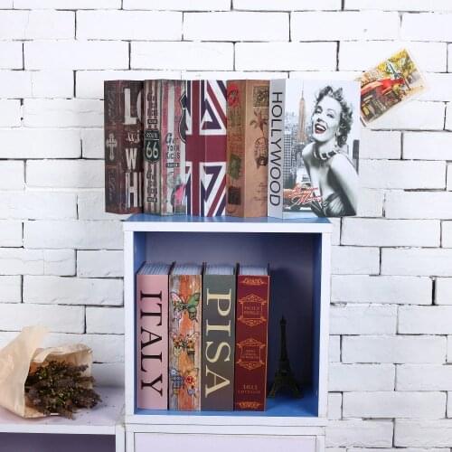 Size M Hidden Box Lock Key Simulation Book Style Durable Steel Home Office Money Jewelry Safe Hidden Storage Box