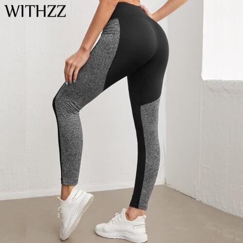 WITHZZ Female High-waisted Skinny Running Sports Casual Fitness Women Trousers Leggings