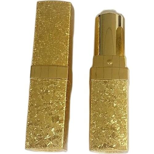 Gold High Grade Lip Gloss Container Personality Storage Bottle Empty Lip Gloss Tube Refillable Cosmetic Lipstick Tube 50pcs/lot