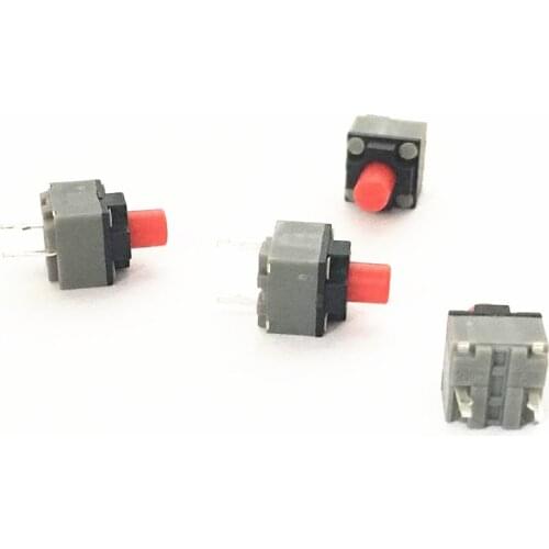 10-100Pcs 6*6*7.3 Kailh square silent mouse micro switch Mute switch can replace a rectangle micro switch 8 millions lifetime