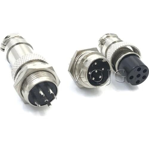 10set GX16 16mm 2pin 3pin 4Pin 5pin 6pin 7pin 8Pin 9pin 10pin16mm Audio Chassis Mount Connector