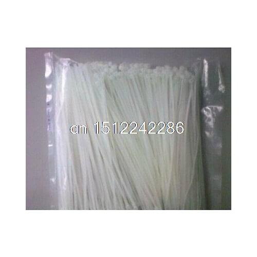 1000 Pcs White Plastic Self Locking Power Cable Wire Zip Ties Straps 3x 60mm