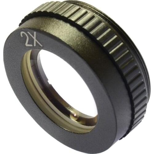 2X Industrial Single Monocular lens video microscope Lens 2 times auxiliary objective XDC-10A single objective Lens M48*0.75mm