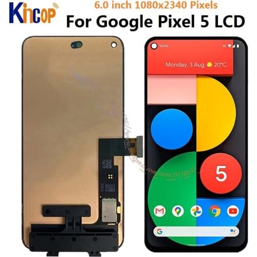 6.0" for Google Pixel 5 LCD Display Touch Screen Digitizer Assembly Replacement GD1YQ, GTT9Q LCD Pixel 5 pixel5 LCD Display