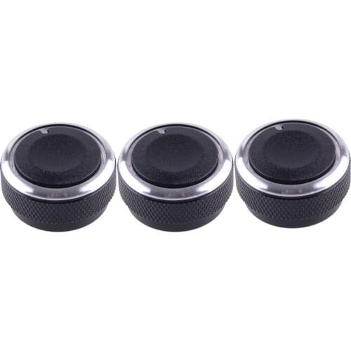 6mm 3pcs A/C Heater Climate Control Switch Rotary Knob Button Replacement fit for Toyota Tacoma Vios 2002 2003 2004 2005-2014