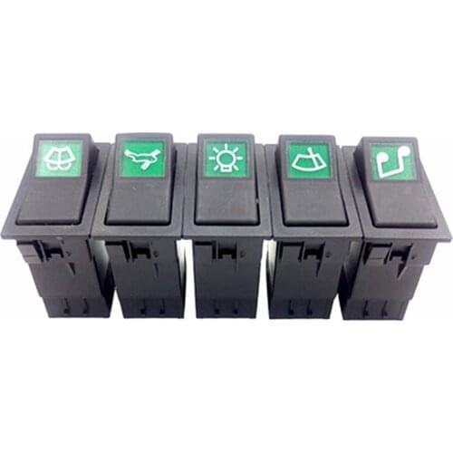 Excavator accessories For VOLVO EC DAEWOO DOOSAN DH60 headlight key switch button armrest box wiper spray