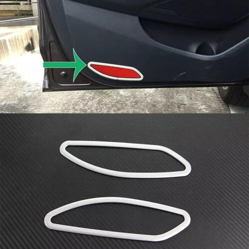 Car Accessories Interior Decoration ABS Inner Door Reflective Stripe Cover Trim For Hyundai Tucson 2015 Car-styling
