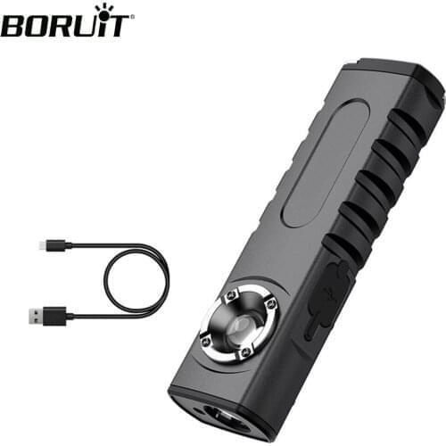 BORUiT XPG LED Flashlight COB Work Light ed Laser Light Magnet Power Bank Torch Type-C Rechargeable Camping Lantern