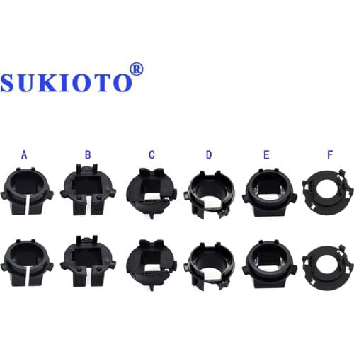 SUKIOTO H7 HID Headlight Bulb Holder Adapter Lamp Base For MISTRA SONATA 8 CERATO TUCSON Azera HID H7 Bulb Holder Adapter clip