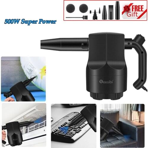 Electric Cordless Compressed Air Duster Blower Canned Air Spray for Computer Keyboard Cleaning Hair Dryer