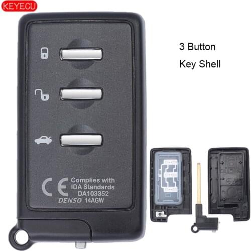 KEYECU Smart Remote Key Shell Case Fob for Subaru Forester Impreza Legacy Outback Tribeca XV With Key Blade 14ACR-01