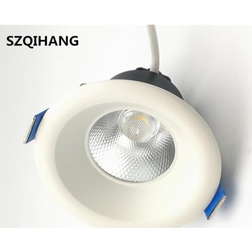 9W 15W 20W Round High Power Warm White COB LED Recessed Ceiling Down Light Lamps LED Downlights for Living Room Cabinet Bedroom