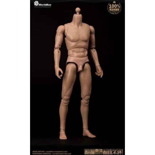 WorldBox AT011 1/6 MALE Muscular Figure Body Model Narrow Shoulders Nude Body 12‘’ F Collection