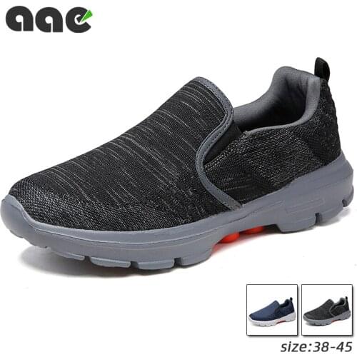 Mens Casual Shoes Light Breathable Man Sneakers Fashion Black Silp-On Running Shoes Walking Tenis Masculino Zapatillas Hombre