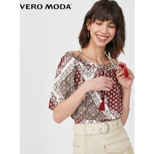 Vero Moda Vacation Style Women Lace Up Blouse Shirt |32026X520