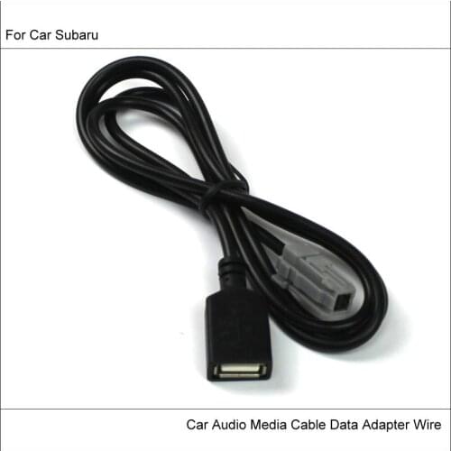 Original Plugs To USB Adapter Connector For Subaru Forester Car CD Radio Audio Media Cable Wire