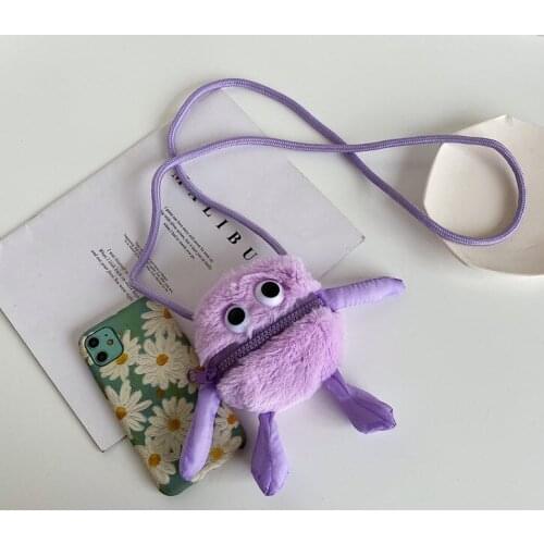 Toy plushed shoulders bag Cartoon small size storage bag High fashion