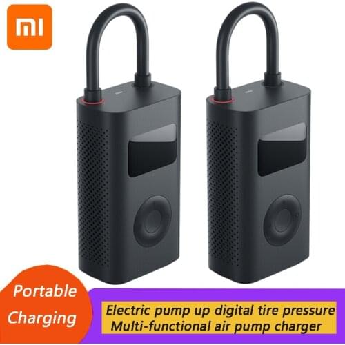 Xiaomi Mi Portable Electric Air Compressor Smart Portable Digital Tire Pressure Detection Electric Inflator Pump for Bike