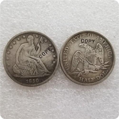 USA 1850-P,O SEATED LIBERTY HALF DOLLAR COIN COPY commemorative coins-replica coins medal coins collectibles