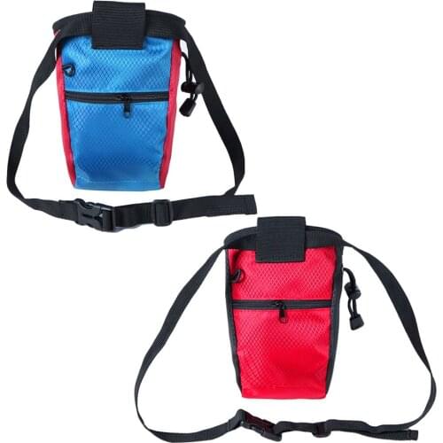 Rock Climbing Chalk Bag Gym Yoga Bouldering Gymnastic Weightlift Chalk Bag Storage Pouch with Zip Pocket Waist Belt