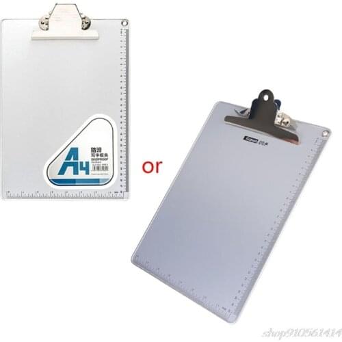 A4/A5 Aluminum Alloy Writing Clip Board Antislip File Hardboard Ruler Paper Holder Office School Supplies N12 20 Dropshipping